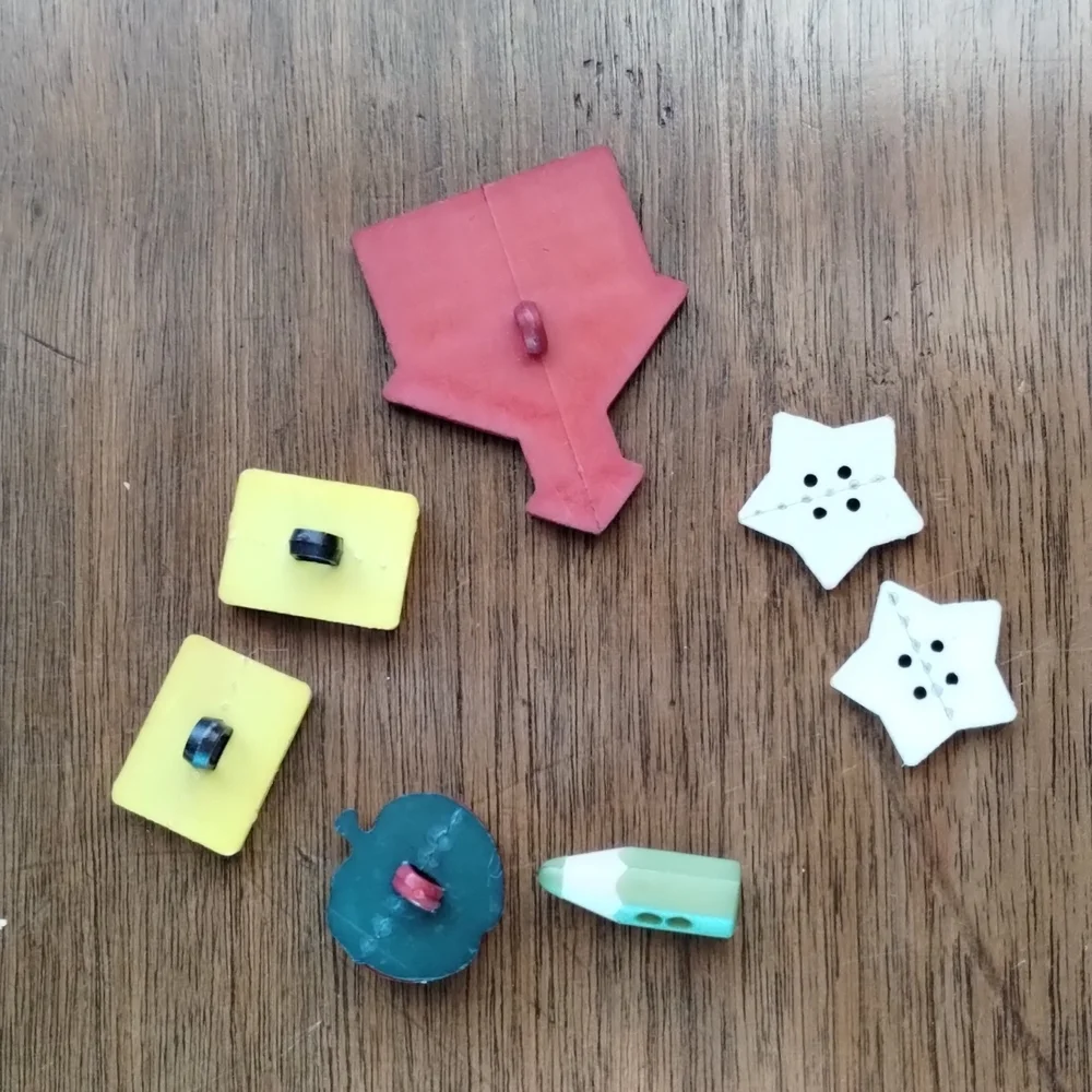 School Themed Buttons
